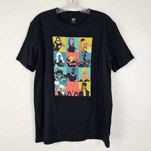 Gap Marvel Graphic Tee Mens Size Medium T Shirt Black Short Sleeve Crewneck